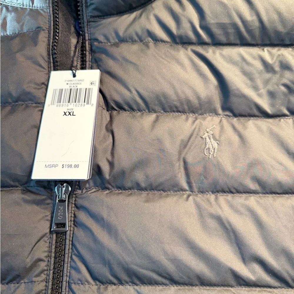 BRAND NEW Polo Ralph Lauren Men's Black Quilted Puffer Vest